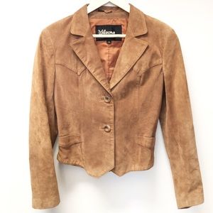 Wilson Genuine Leather Brown Suede Jacket.  SZ 10